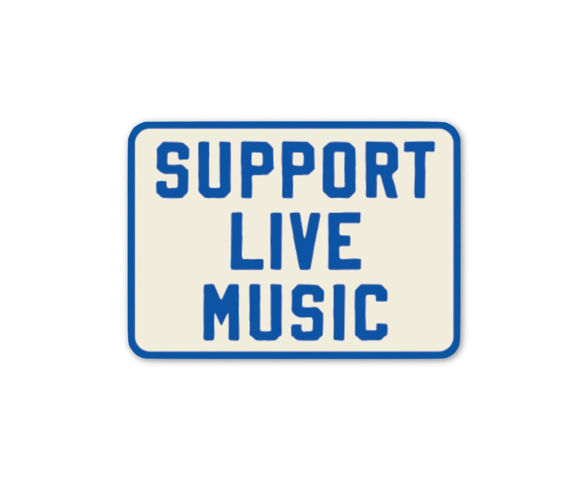 Support Live Music Sticker