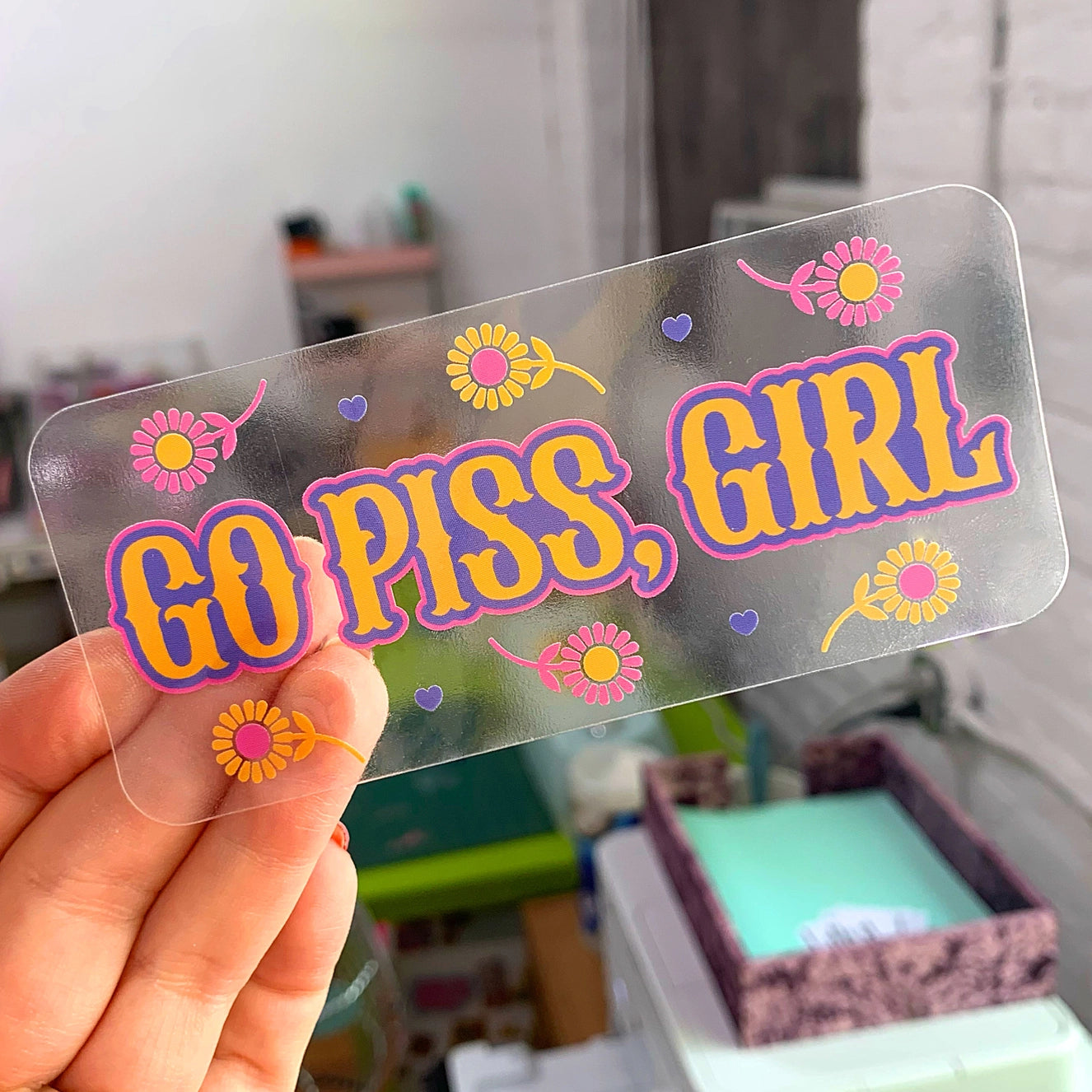 Go Piss Girl Sticker