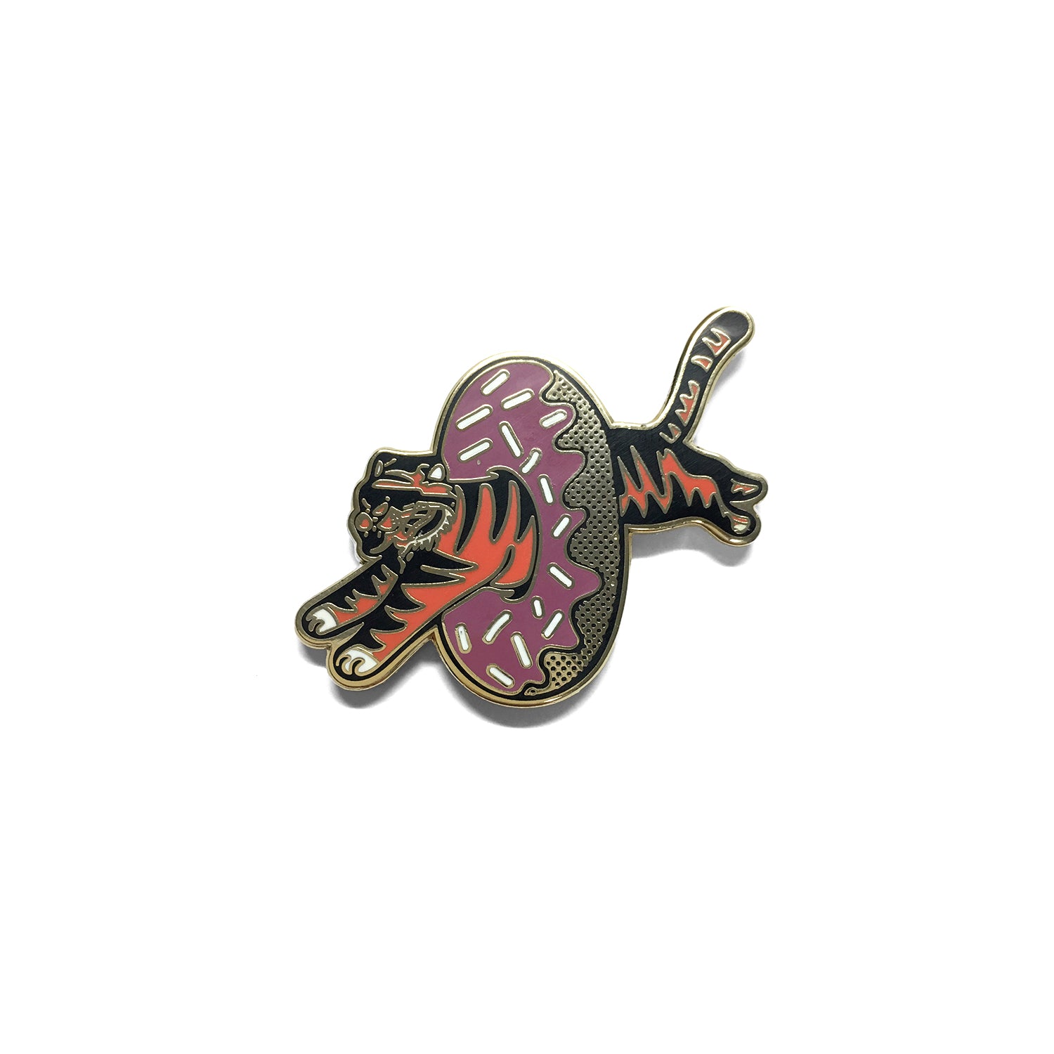 Tiger Donut Pin