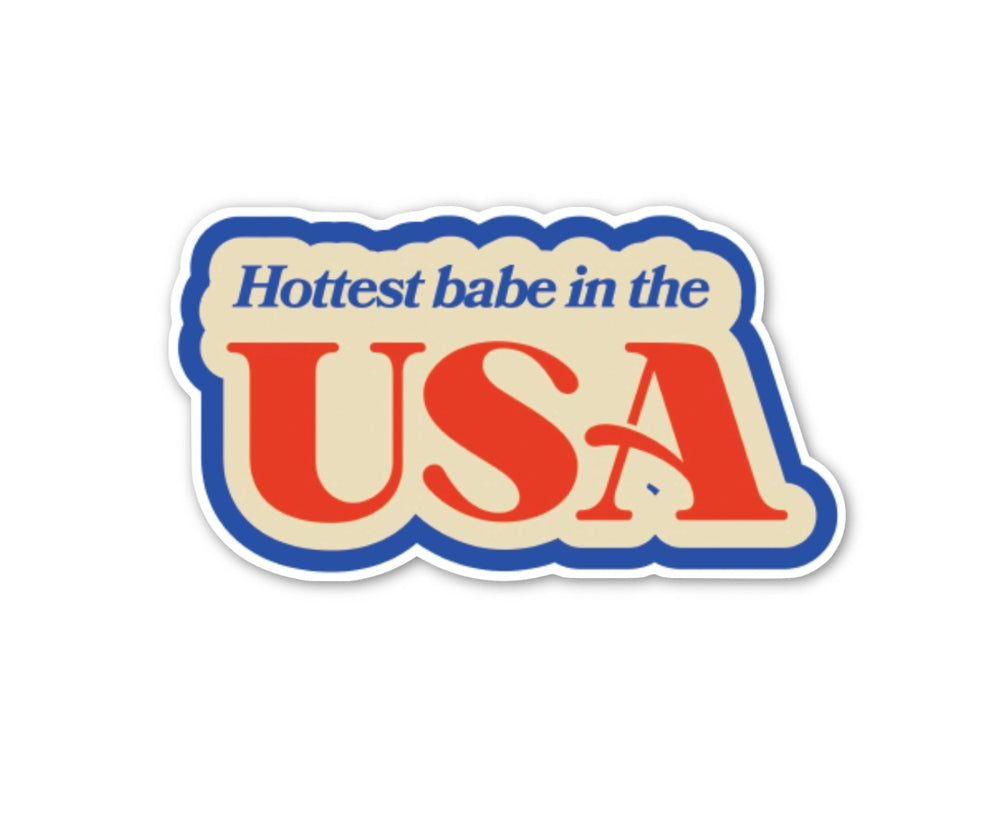 Hottest Babe In The USA Sticker